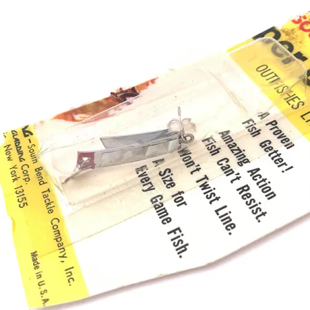 South Bend Super-Duper 500 Cucharilla, Níquel/Rojo, 1,4g, Forma U, #3930