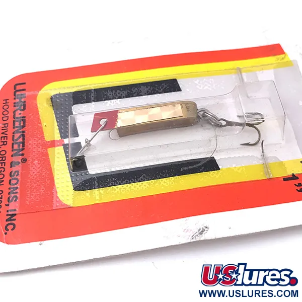 Luhr Jensen Super-Duper 500 Cucharilla, Oro / Rojo, 1,4g, Vintage, #3932