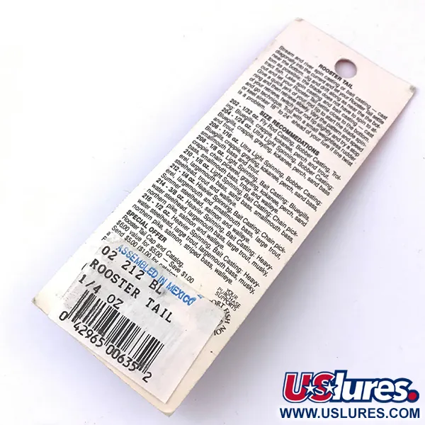 Yakima Bait Worden’s Original Rooster Tail Cucharilla, Plata, 7g, #3933