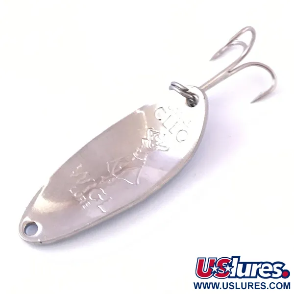 Seneca Little Cleo (Hula Girl) Cucharilla, Blue/Nickel, 10g, Vintage, #3976