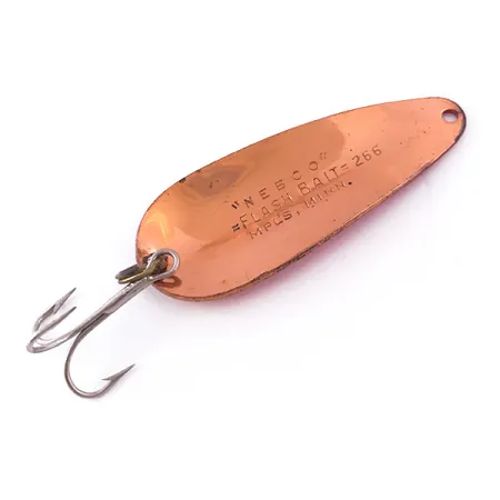 Nebco FlashBait 266 Cucharilla, Cobre/Rojo UV, 10g, Martillado, #3998