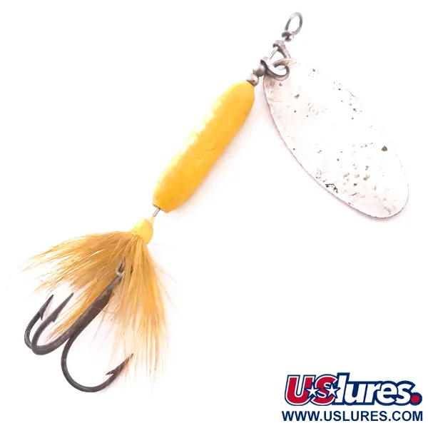 Worden’s Original Rooster Tail 4 Cucharilla, Plata, 8g, Cola Pluma, #4037