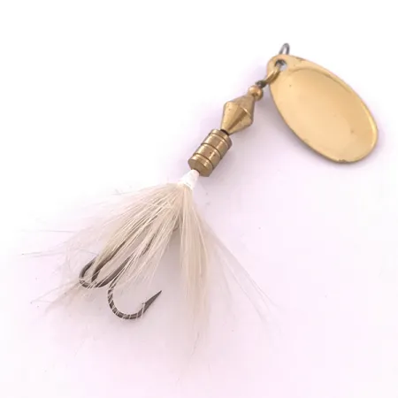 Yakima Bait Sonic Rooster Tail Cucharilla, Oro, 4.5g, Plumas, #4039