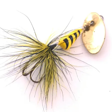 Yakima Bait Vibric Rooster Tail Cucharilla, Oro, 7g, Plumas, #4041