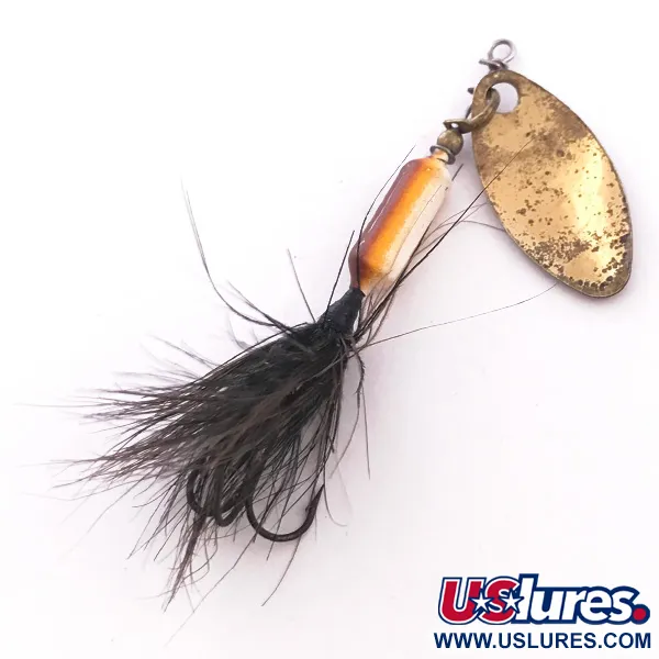 Worden’s Original Rooster Tail Glow Cucharilla, Latón/Glow, 2,6g, #4044