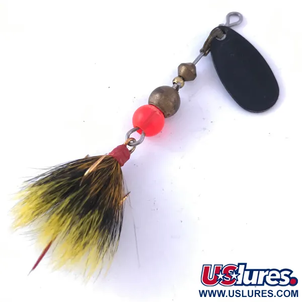 Mepps Black Fury 0 Dressed Cucharilla, Negro / Amarillo, 2.4g, #4050