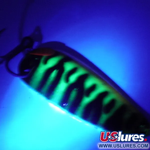 Boss Lures Boss Spoon UV Cucharilla, Firetiger UV, 19g, USA-Made, #4071