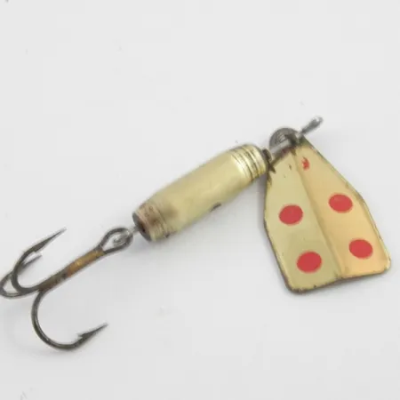 Jake's Lures Jake's Stream-a-Lure Cucharilla, Latón / Rojo, 4.5g, #4082