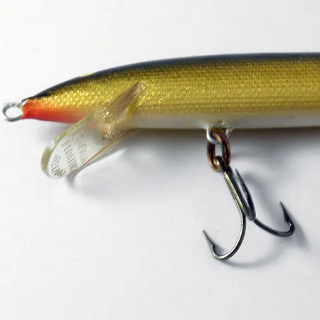 Rapala Original Floater Pez Artificial, Gold, 7g, Balsa, #4101