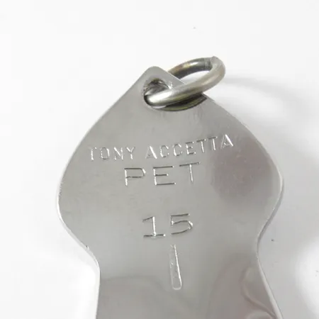 Tony Accetta Pet Spoon 15 Cucharilla, Níquel/Amarillo, 14g, Plumas, #4108