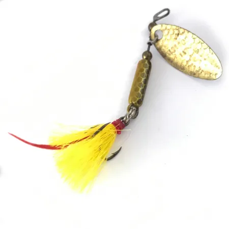 Cotton Tail Cucharilla, Oro/Amarillo, 5cm, Triple con plumas, #4119