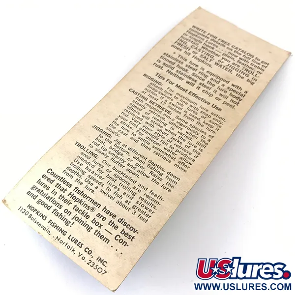 Hopkins s1 Cucharilla, Níquel Martillado, 14g, Bucktail, #4319