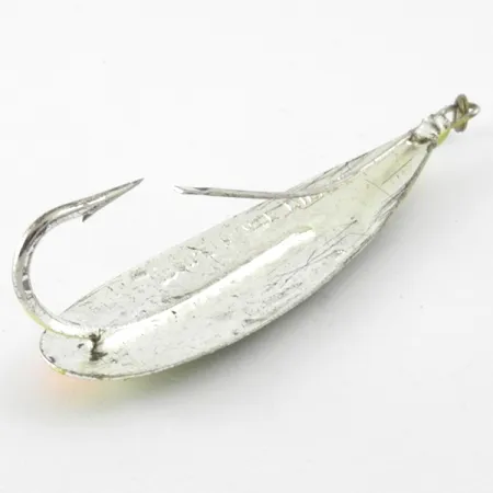 Cucharilla Weedless Johnson Silver Minnow, Naranja/Verde/Níquel, 12g, #4134