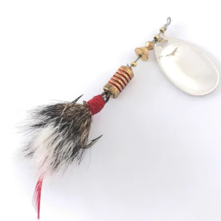 Mepps Aglia 3 dressed Cucharilla, Plata, 7.3g, Pelo ardilla, #4146