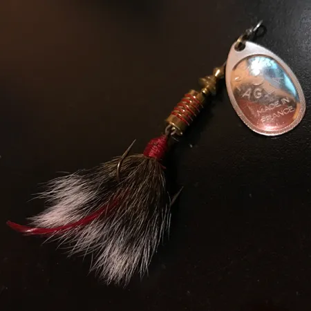 Mepps Aglia 3 dressed Cucharilla, Plata, 7.3g, Pelo ardilla, #4146