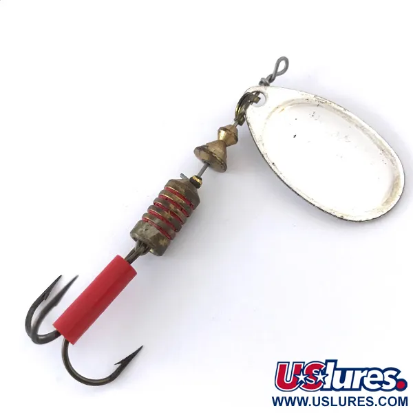 Mepps Aglia 3 Fishing Hot Spot Cucharilla, Plata / Blanco, 7g, #4148