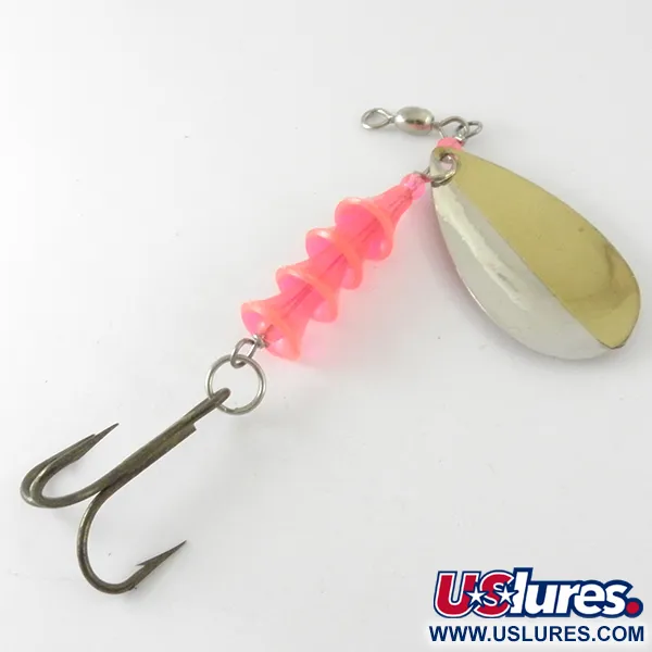 Luhr Jensen TEE Spoon Cucharilla, Níquel/Oro/Rosa UV, 11g, UV Glow, #4177