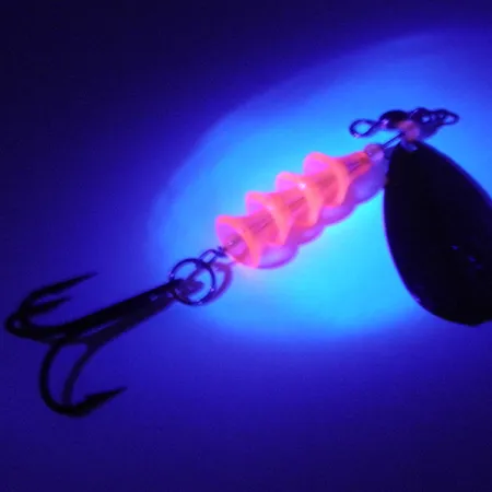 Luhr Jensen TEE Spoon Cucharilla, Níquel/Oro/Rosa UV, 11g, UV Glow, #4177