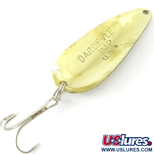 Eppinger Dardevle Imp Cucharilla, Latón martilleado, 11g, #4180
