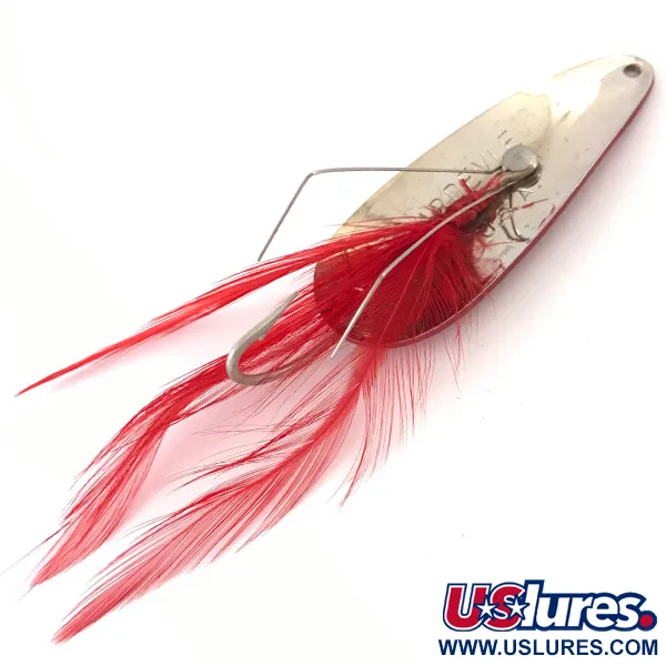 Eppinger Weedless Dardevle Imp Cucharilla, Rojo/Blanco/Níquel, 11g, #4194