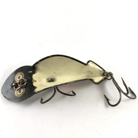 Buck Perry Spoonplug Cucharilla, Negro / Blanco, 10g, Vintage, #4235