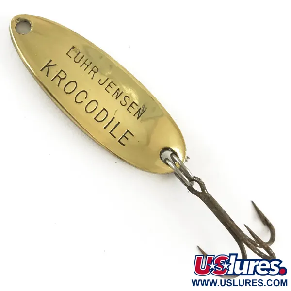 Luhr Jensen Krocodile Cucharilla, Oro martillado, 6g, Perfil denso, #4264