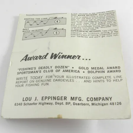 Eppinger Dardevle Midget Crystal Cucharilla, Crystal, 5,3g, #4288