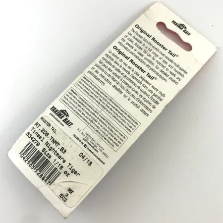 Worden’s Original Rooster Tail Señuelo, Fire Tiger, 1/16oz, #RT.208.TNMT.B3