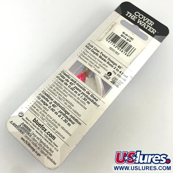 Blue Fox Super Vibrax 4 Cucharilla, Plateado, 10g, Anti-torsión, #4326