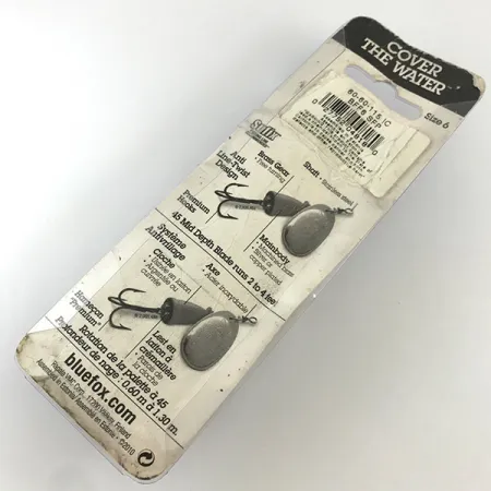 Blue Fox Super Vibrax 6 Fluo UV Cucharilla, Plata, 18g, UV, #4327