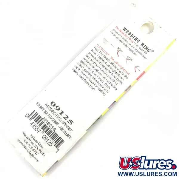 Cucharilla Mack's Lure Wedding Ring, Verde/Negro, 2g, Cristal, #4329