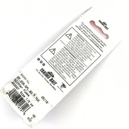 Yakima Bait Worden’s Original Rooster Tail Cucharilla, Oro/Naranja Fluo, 3,6g, Triple con pluma, #4427