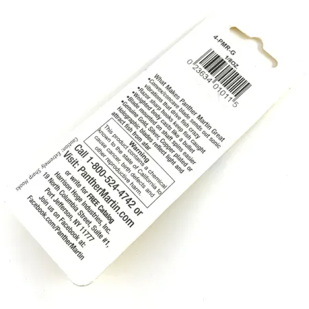 Panther Martin 4 Cucharilla, Oro, 4g, vibraciones sónicas, #4-PMR-G