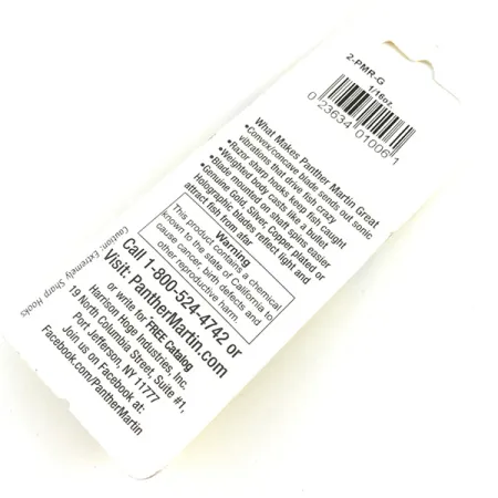 Panther Martin 2 Cucharilla, Oro, 1,77g, Hoja In-Line, #2-PMR-G