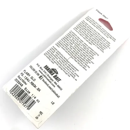 Yakima Bait Flash-GLO Cucharilla, Rojo/Blanco/Verde/Amarillo, 7g, #4365