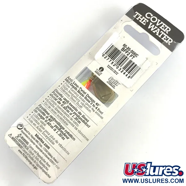 Blue Fox Super Vibrax 2 UV Cucharilla, Firetiger UV, 6g, Anti-torsión, #4366