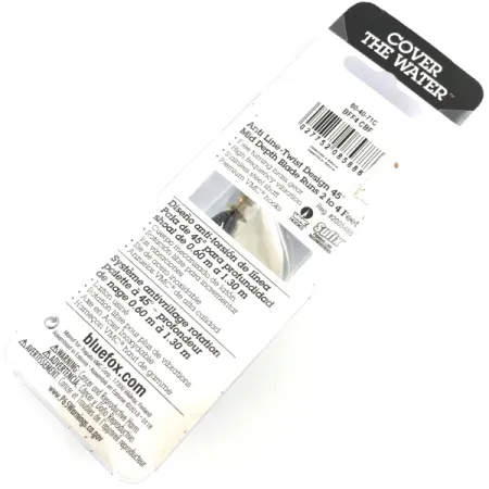 Blue Fox Super Vibrax 4 UV Cucharilla, Níquel/Negro/Amarillo, 10g, #4367