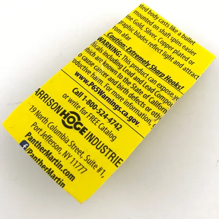 Panther Martin 4 Cucharilla, Trucha, 4g, Cola de Pluma, #4412