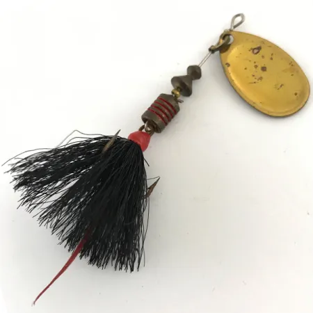 Mepps Aglia 2 Cucharilla, Oro, 4.7g, Triple con Plumas, #4419