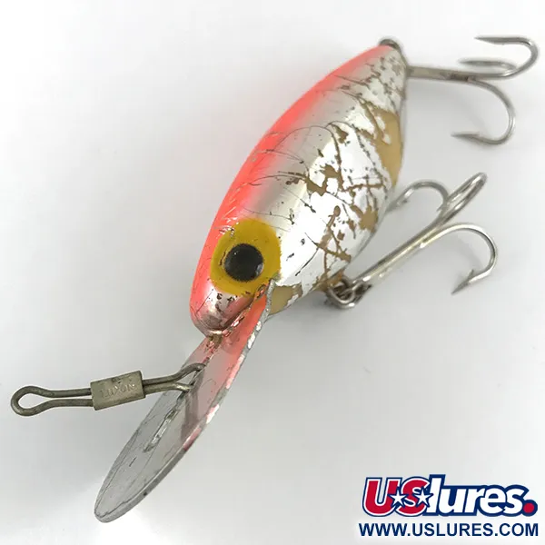 Storm Hot'N Tot Thin Fin Señuelo, Plateado/Rojo, 12g, Babero Metal, #4454