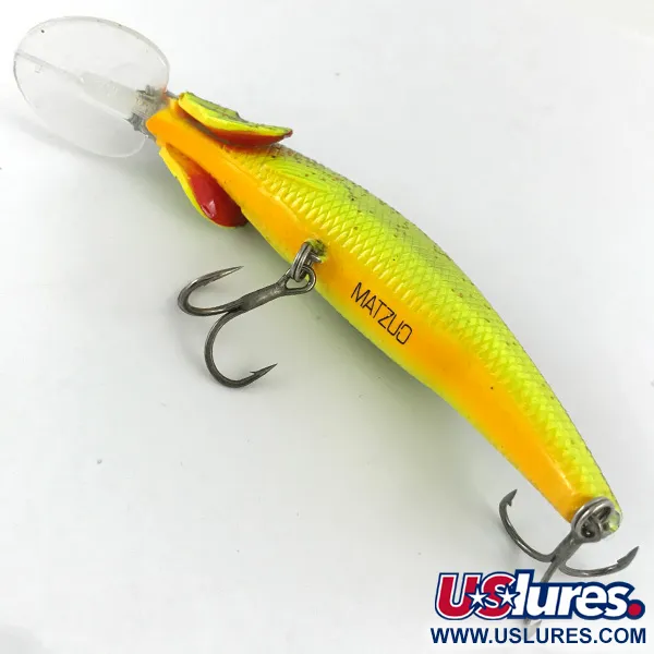 Matzuo Kinchou Minnow Señuelo, Chartreuse, 9g, Agallas, #4458