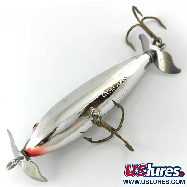 Cotton Cordell CRAZY SHAD Propbait, Plata, 9g, Doble Hélice, #4459