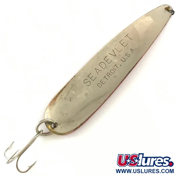 Eppinger Dardevle Seadevlet Cucharilla, Amarillo/Rojo/Níquel, 40g, #4466