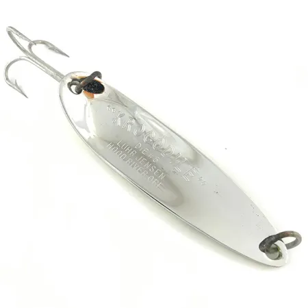 Luhr Jensen Krocodile Die #5 Cucharilla, Amarillo/Verde/Níquel, #4470