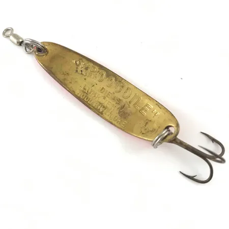 Luhr Jensen Krocodile Die #3 UV Cucharilla, Pink/Gold, 10g, UV, #4471