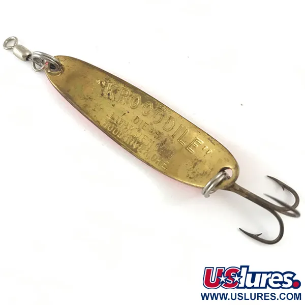 Luhr Jensen Krocodile Die #3 UV Cucharilla, Pink/Gold, 10g, UV, #4471