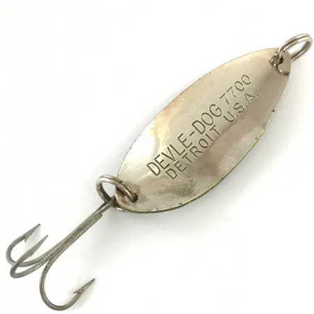 Dardevle Devle Dog 7700 Cuchara, Rana / Níquel, 14g, #4478