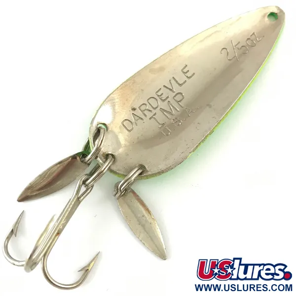 Eppinger Dardevle Imp Klicker UV Cucharilla, Fluorescent Green UV, 11g, #4481