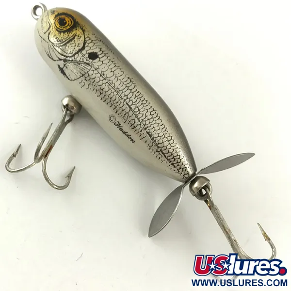 Heddon Baby Torpedo Señuelo Superficie, Plata, 9g, Hélice, #4483