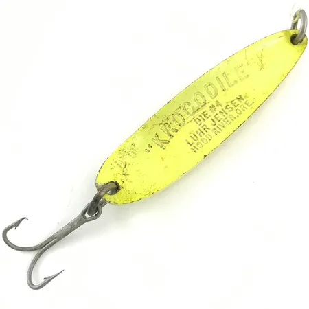 Luhr Jensen Krocodile Die #4 Cucharilla, Amarillo, 19g, Gran Lance, #4502